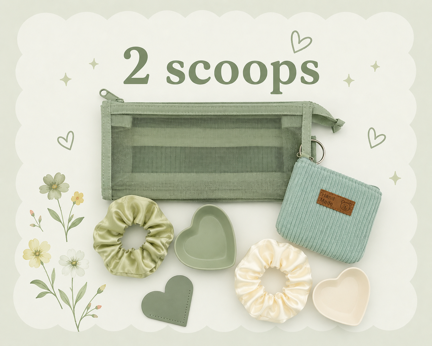 2 Scoops Stationary Set